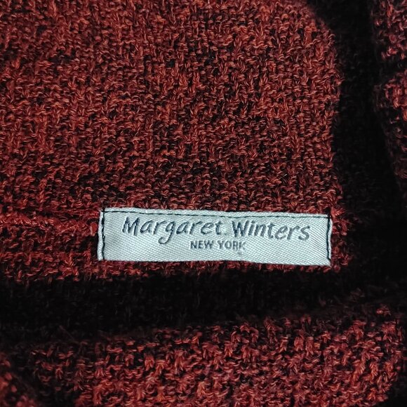 (3/$20) Vintage Margaret Winters Women's Cowl Neck Sweater Burgundy Size XS - Picture 3 of 12